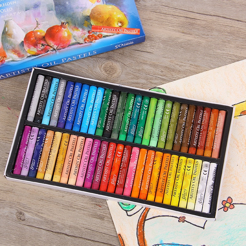 Oil Pastels 48 Gallery Soft Oil Pastels for Kids Artist Student Oil Pastels  Colors - China Oil Pastel, Wax