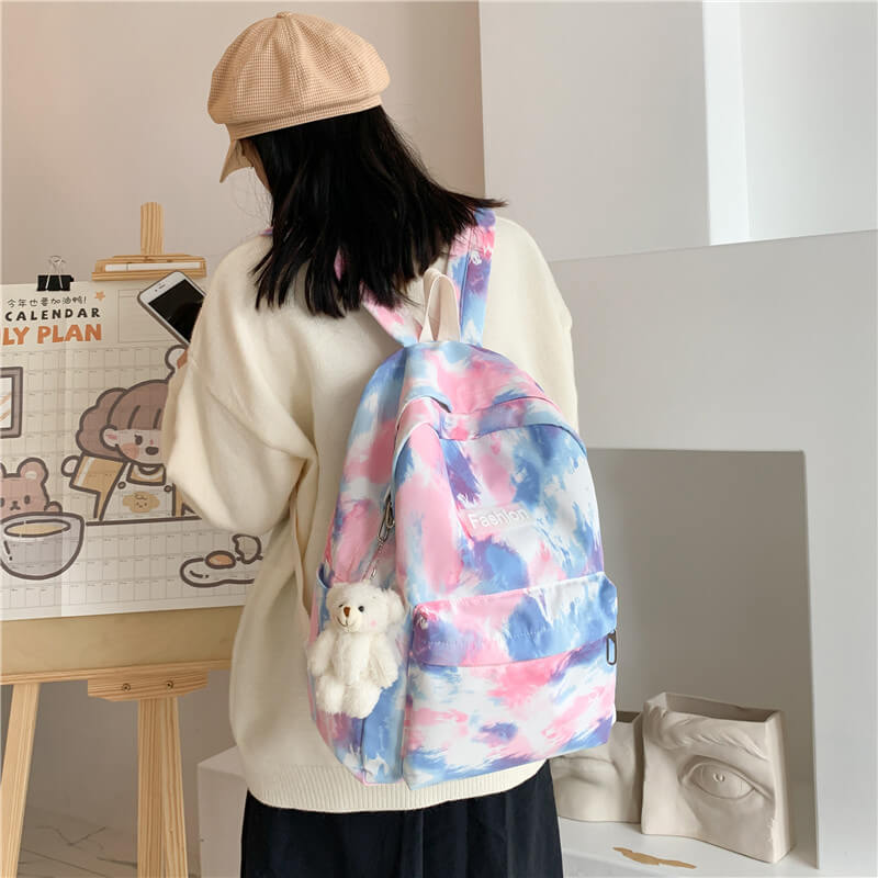 Fashion Color Printing Leisure Backpack Bag