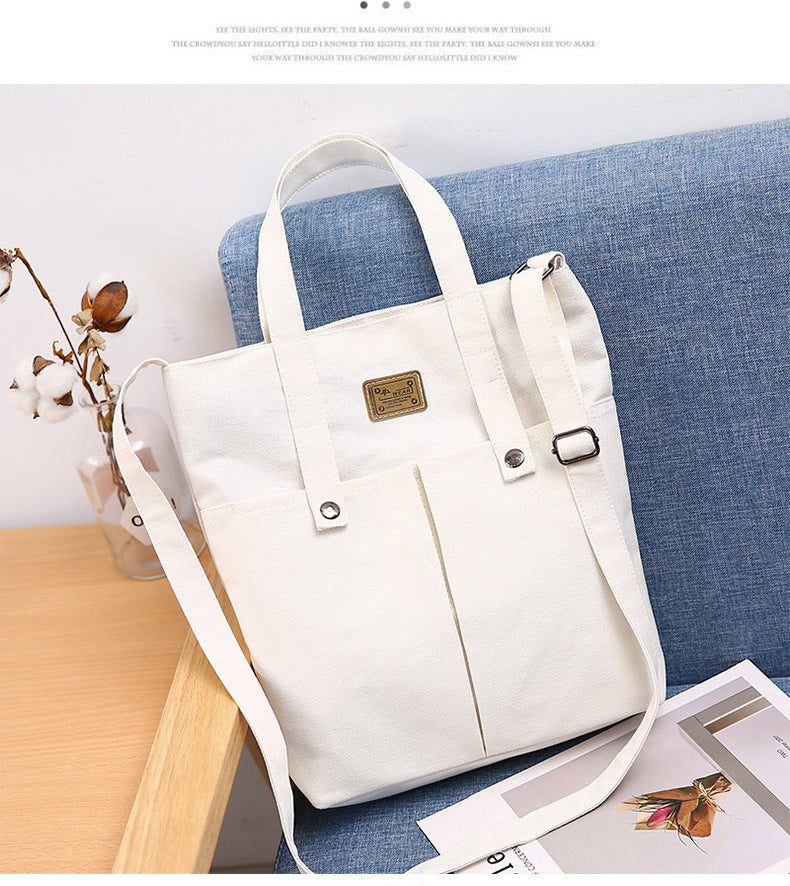 Simple Summer Canvas Tote Bag