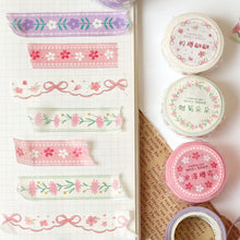 Load image into Gallery viewer, Floral Blossom Washi Tape, 8 Designs
