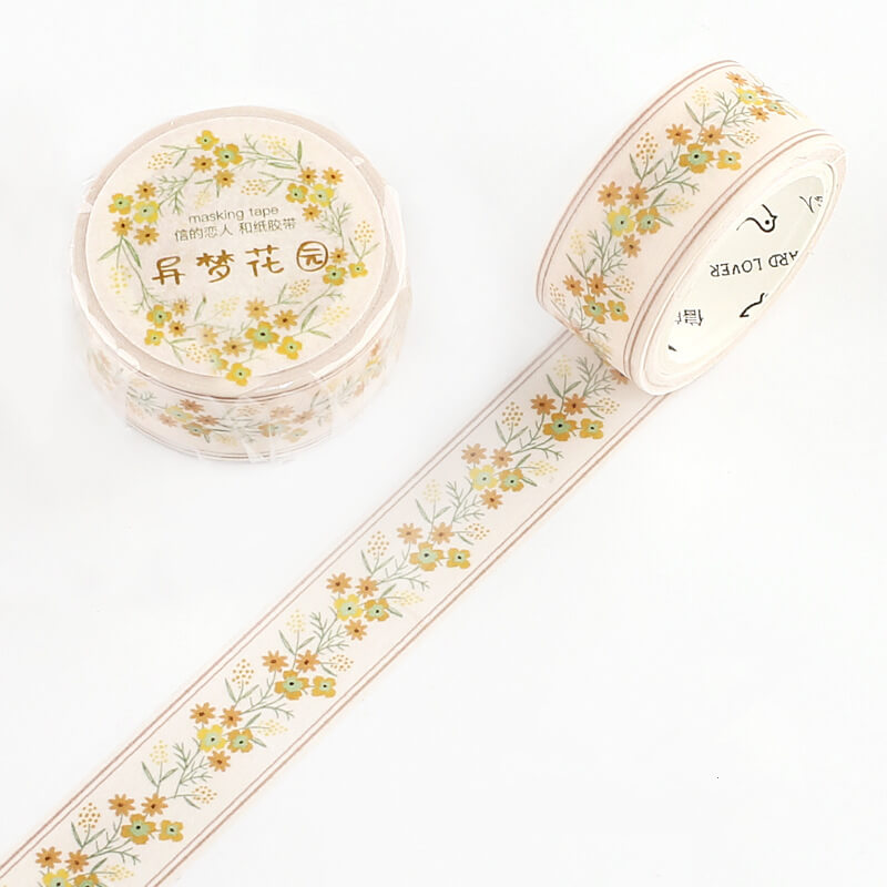 Floral Blossom Washi Tape, 8 Designs