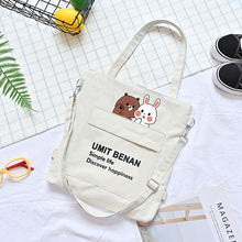 Load image into Gallery viewer, Kawaii Friends Canvas Tote Bag
