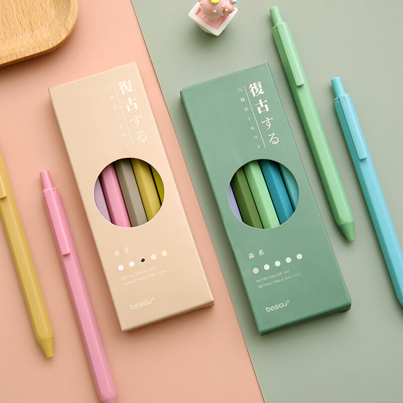 Gel Pens Set Color, Color Pen Journal, Morandi Gel Pens