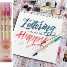 Load image into Gallery viewer, Retro Lettering Brush Marker, Pack of 3 - Stationery &amp; More

