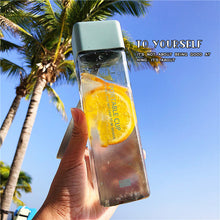 Load image into Gallery viewer, Transparent Portable Plastic Water Bottle - 480ml
