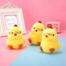 Load image into Gallery viewer, Yellow Chicken Plush Keychain

