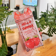 Load image into Gallery viewer, Hello Summer Straw Water Bottles - 400 ml

