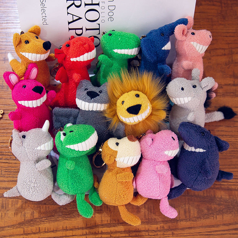 Smiling Stuffed Animals Toy Keychain