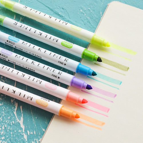 Soft Mildliner Highlighters Pens, Pack of 12 - Stationery & More