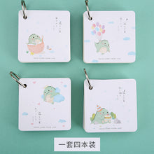 Load image into Gallery viewer, Kawaii Dino Small Pocket Notebook, Pack of 4 - Stationery &amp; More
