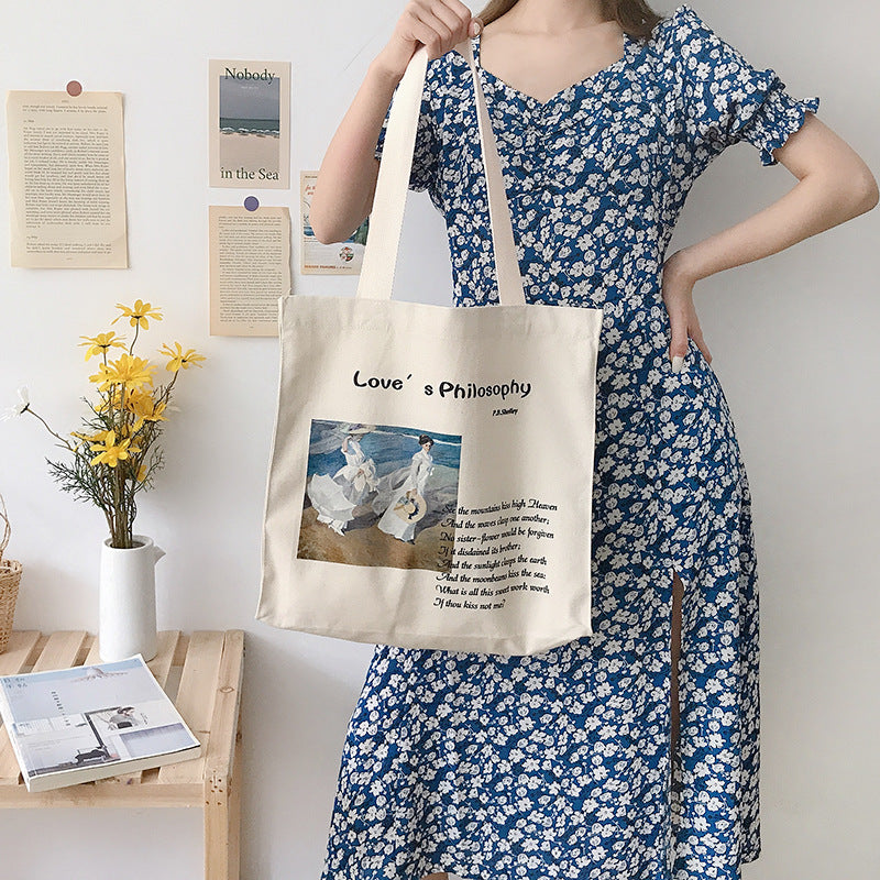 Famous Paintings Canvas Tote Bag