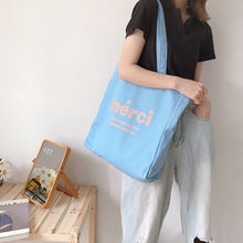 Load image into Gallery viewer, Chic Merci Canvas Tote Bag
