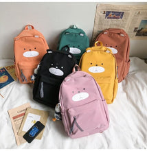 Load image into Gallery viewer, Simple Fashion Little Bear School/Travel Backpack
