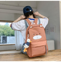 Load image into Gallery viewer, Simple Fashion Little Bear School/Travel Backpack
