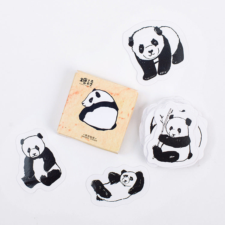 Cute Panda Sticker, 2 Packs