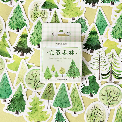 Green Forest Sticker, 2 Packs - Stationery & More