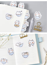 Load image into Gallery viewer, Cute Cup Cat Sticker, 2 Packs
