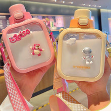 Load image into Gallery viewer, Cute Macaron Transparent Water Bottle - 700ml
