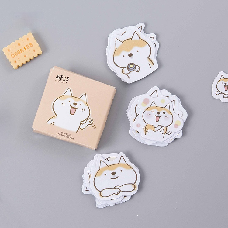 Cute Shiba Sticker, 2 Packs
