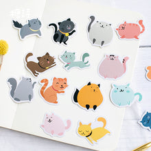 Load image into Gallery viewer, Round Cat Sticker, 2 Packs
