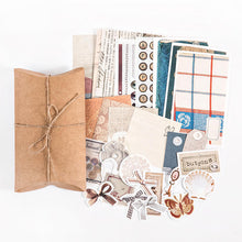 Load image into Gallery viewer, Travel Ticket Junk Journal Craft Paper-Textile Design
