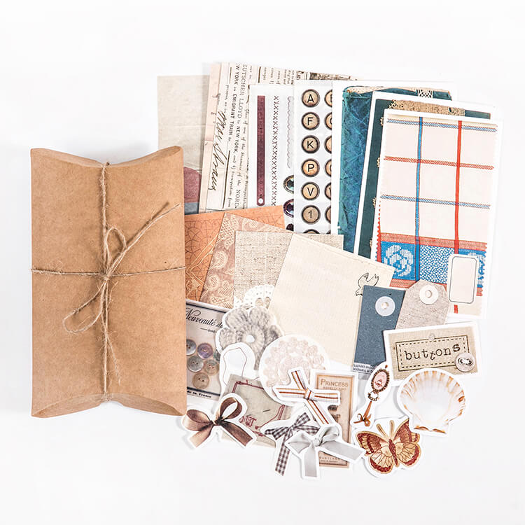 Travel Ticket Junk Journal Craft Paper-Textile Design