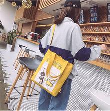 Load image into Gallery viewer, Korean Cartoon Animal Canvas Shoulder Bag

