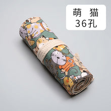 Load image into Gallery viewer, Cat Face Roll Up Pencil Case - Stationery &amp; More
