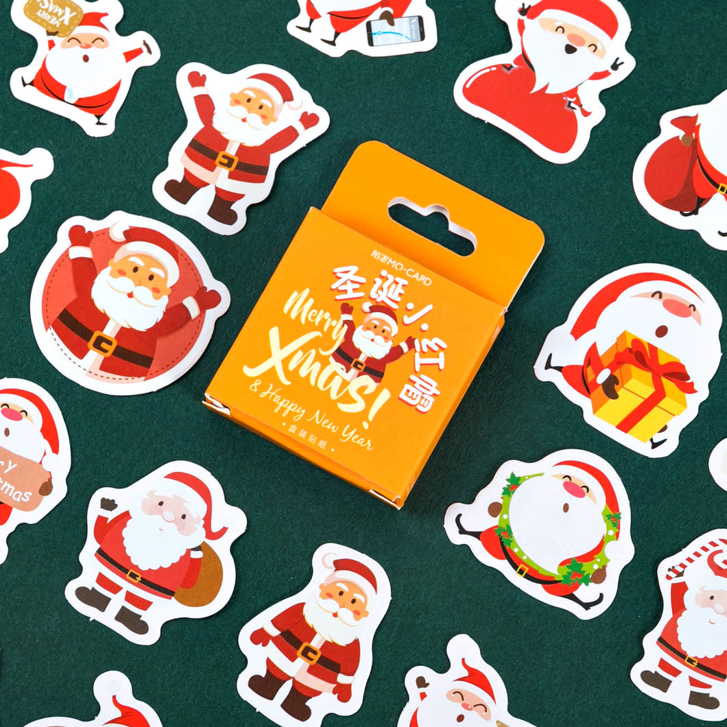 Santa Claus Sticker, 2 Packs