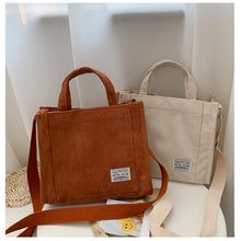 Load image into Gallery viewer, Corduroy Casual Crossbody Hand Bag
