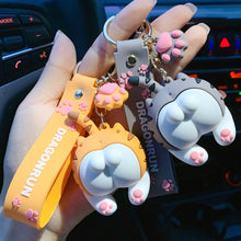 Load image into Gallery viewer, Cute Cat Butt Keychain
