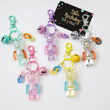Load image into Gallery viewer, Cute Crystal Bear Keychain
