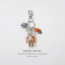 Load image into Gallery viewer, Cute Crystal Bear Keychain
