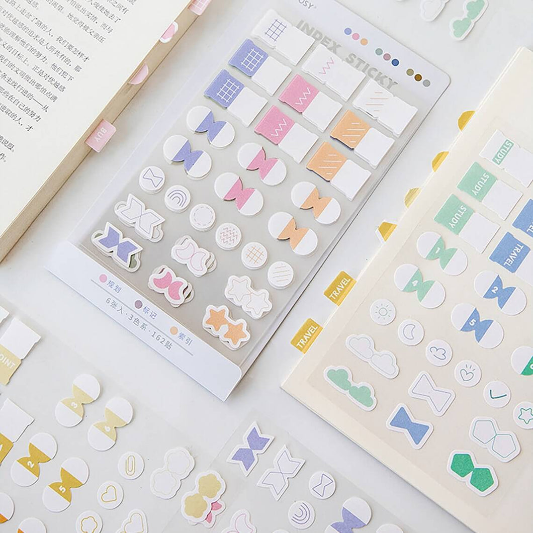 Cute Index Tab Stickers for Planner
