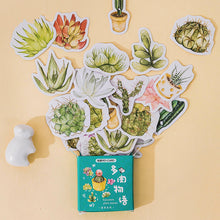 Load image into Gallery viewer, Cute Plant Succulent Journal Sticker, 2 Packs
