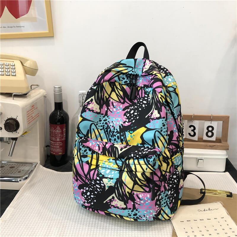 Cute Print Travel School Backpack Bag