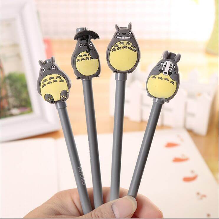Cute Totoro Black Gel Pen Set