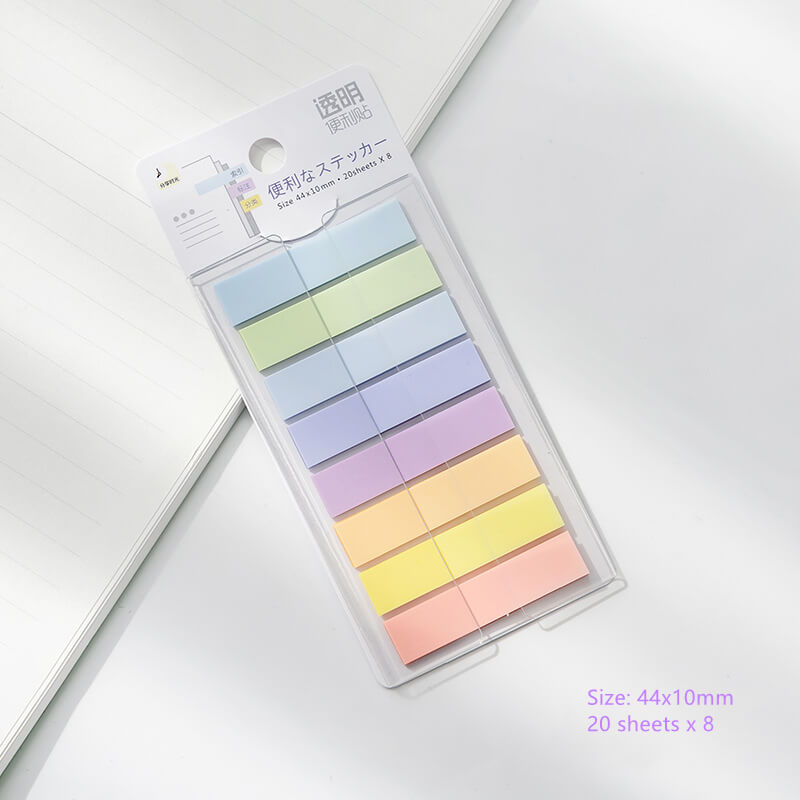 Cute Translucent Morandi Sticky Tabs