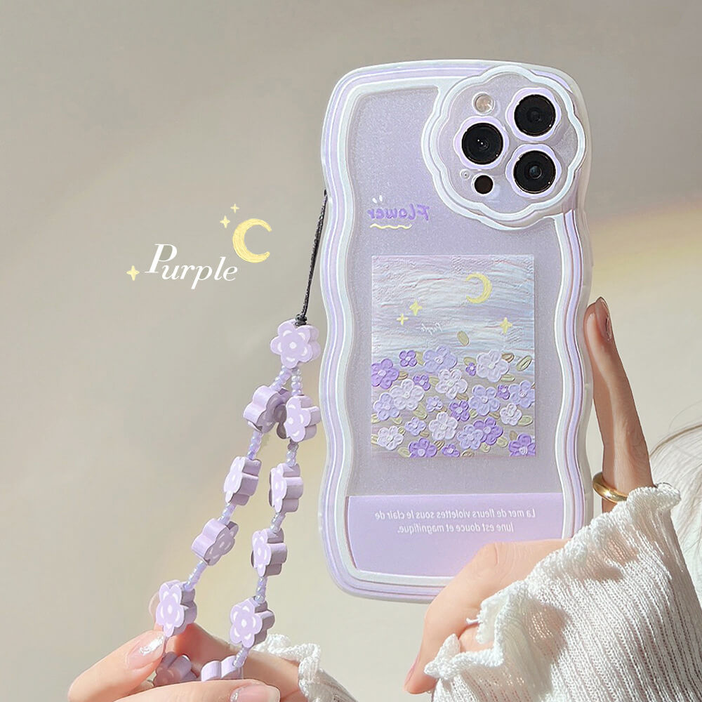 Light Purple Floral iPhone Case
