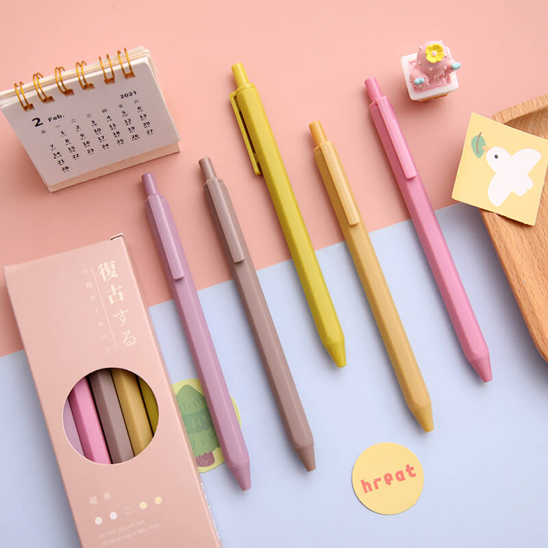 Morandi Pastel Colored Gel Ink Pen Set