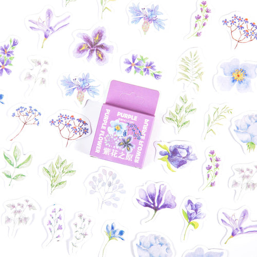 Purple Flower Sticker, 2 Packs - Stationery & More