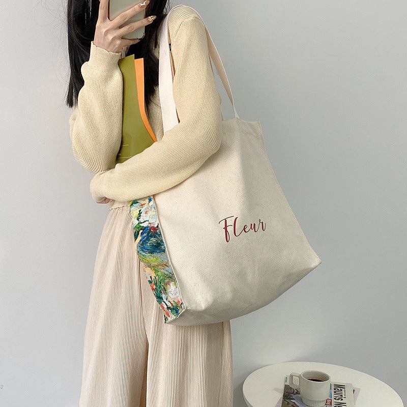 Simple Painting Canvas Tote Bag