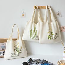 Load image into Gallery viewer, Fresh Floral Canvas Tote Bag
