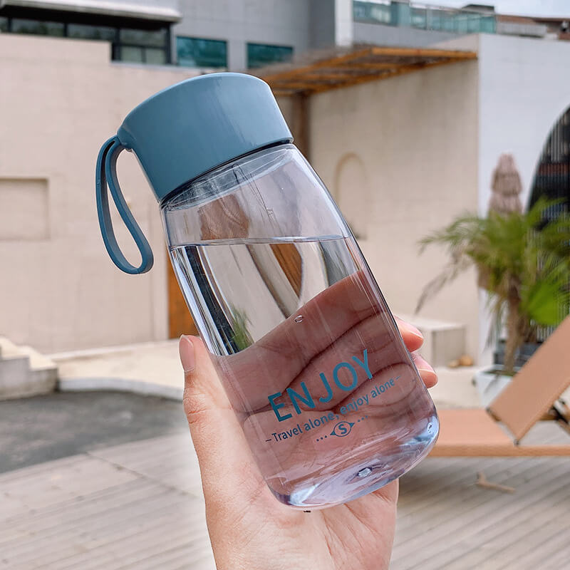 Pastel Small Plastic Water Bottle - 380ml