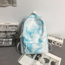Load image into Gallery viewer, Pastel Tie Dye Backpack for School
