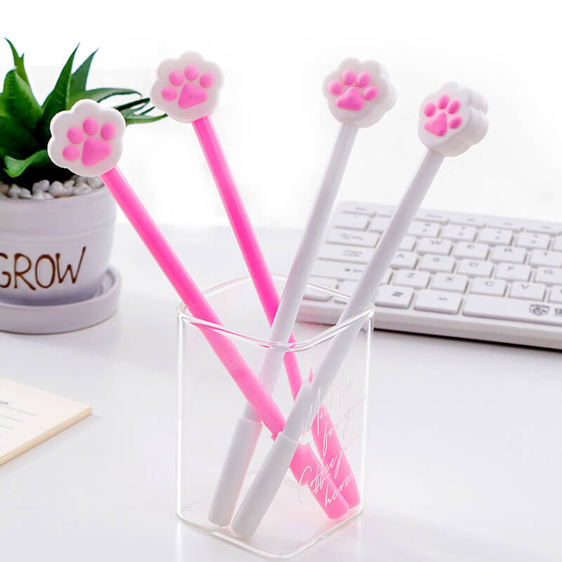 Pink Cat Claw Gel Pen Set