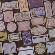Load image into Gallery viewer, Retro Label Scrapbook Sticker Paper
