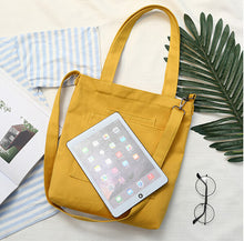 Load image into Gallery viewer, Simple Ulzzang Canvas Student Tote Bag

