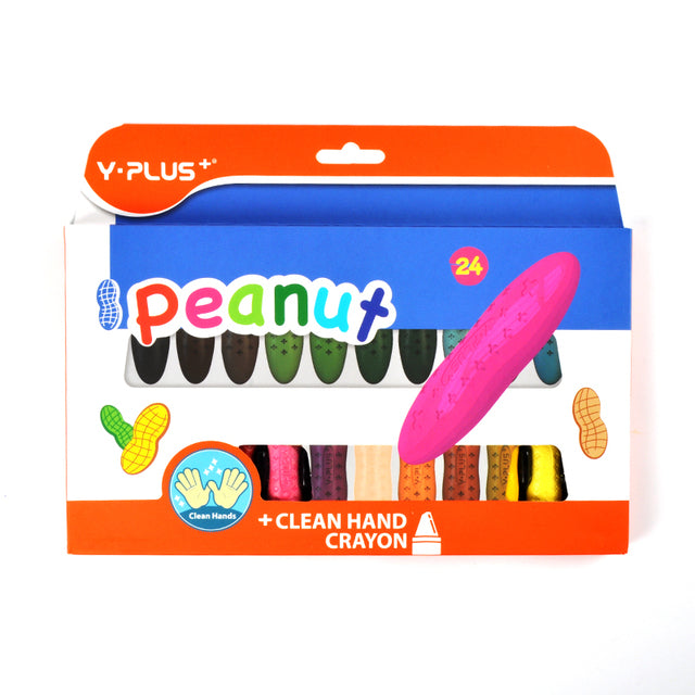 YPLUS Crayones de maní para niños, 12 colores lavables para niños, crayones  no tóxicos para bebés de 2 a 4 años, 1-3, 4 a 8, suministros de arte para