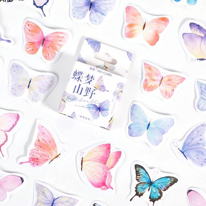 Colorful Butterfly Sticker, 2 Packs - Stationery & More
